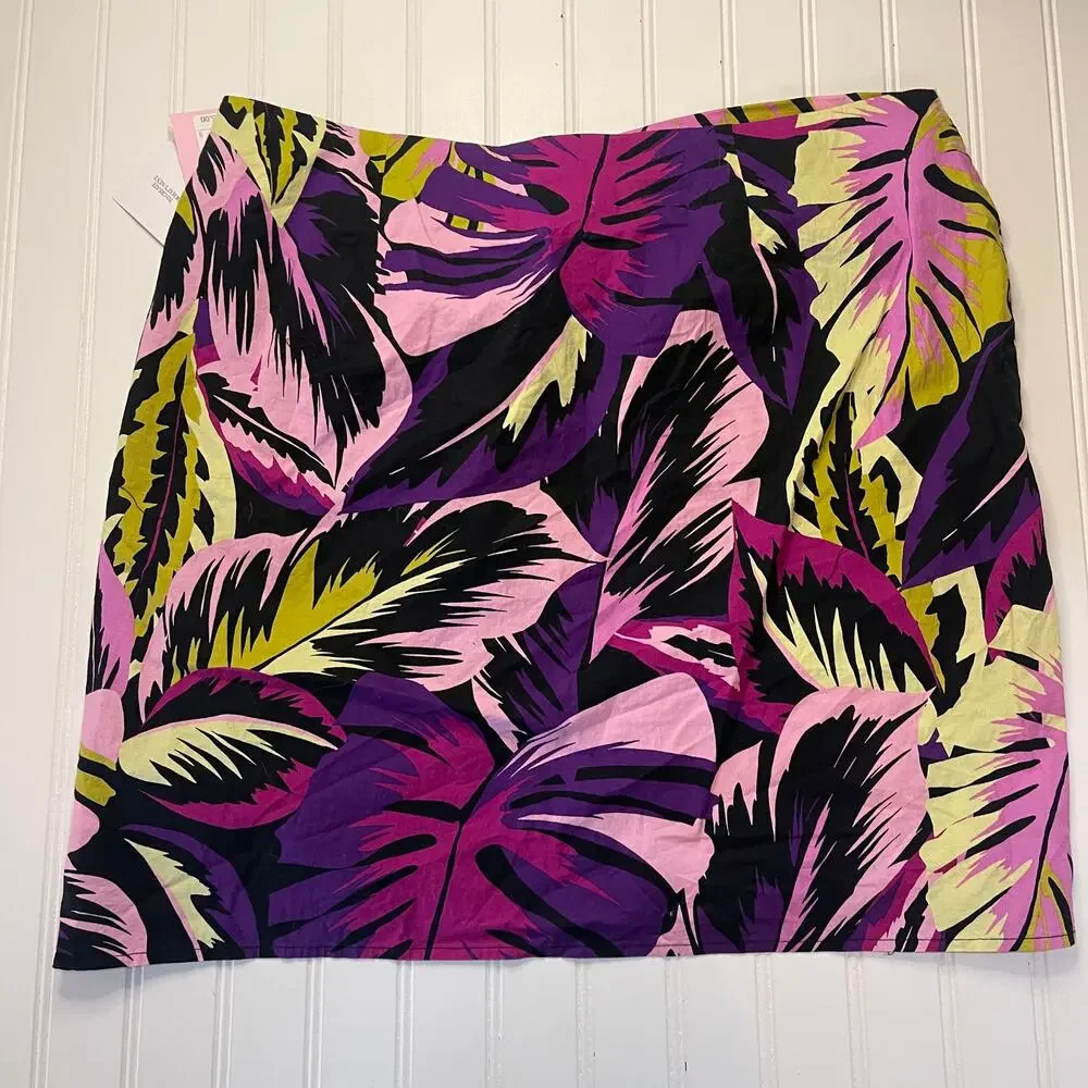 NWT Future Collective Alani Noelle Botanical Print Mini Skirt Size Womens 16